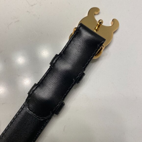 Celine Logo Leather Belt - Picture 4 of 7